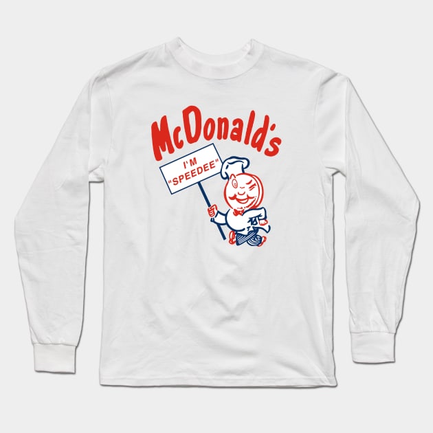 McDonald's original mascot. Speedee Long Sleeve T-Shirt by fiercewoman101